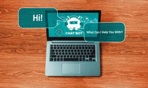 AI Chatbot smart digital customer service application concept. 